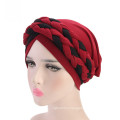 Muslim bandanas hat polyester crochet turban for women